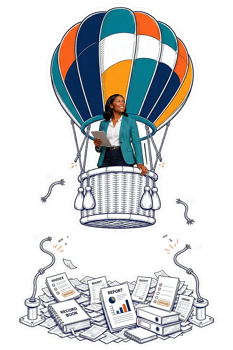Business owner experiencing the freedom of growth